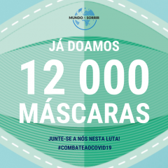 Imagem da notícia: Mundo A Sorrir já distribuiu 12.000 máscaras aos hospitais