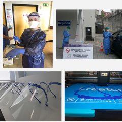 Imagem da notícia: Escola Superior de Biotecnologia produz viseiras