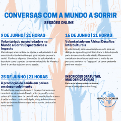 Imagem da notícia: Mundo A Sorrir convida a falar sobre o voluntariado