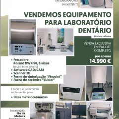 Imagem da notícia: Equipamento completo de prótese dentária à venda na Madeira